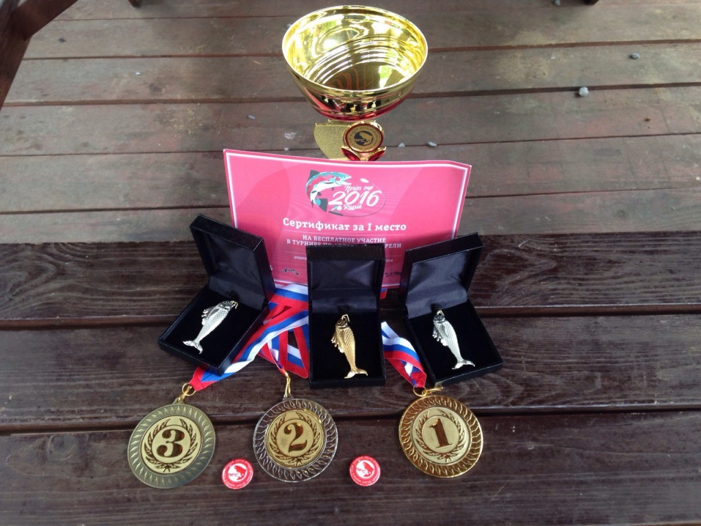 Кубок победителя Nories Fishing Cup Russia 2016, медали и подарочные сувениры RINGGOLD