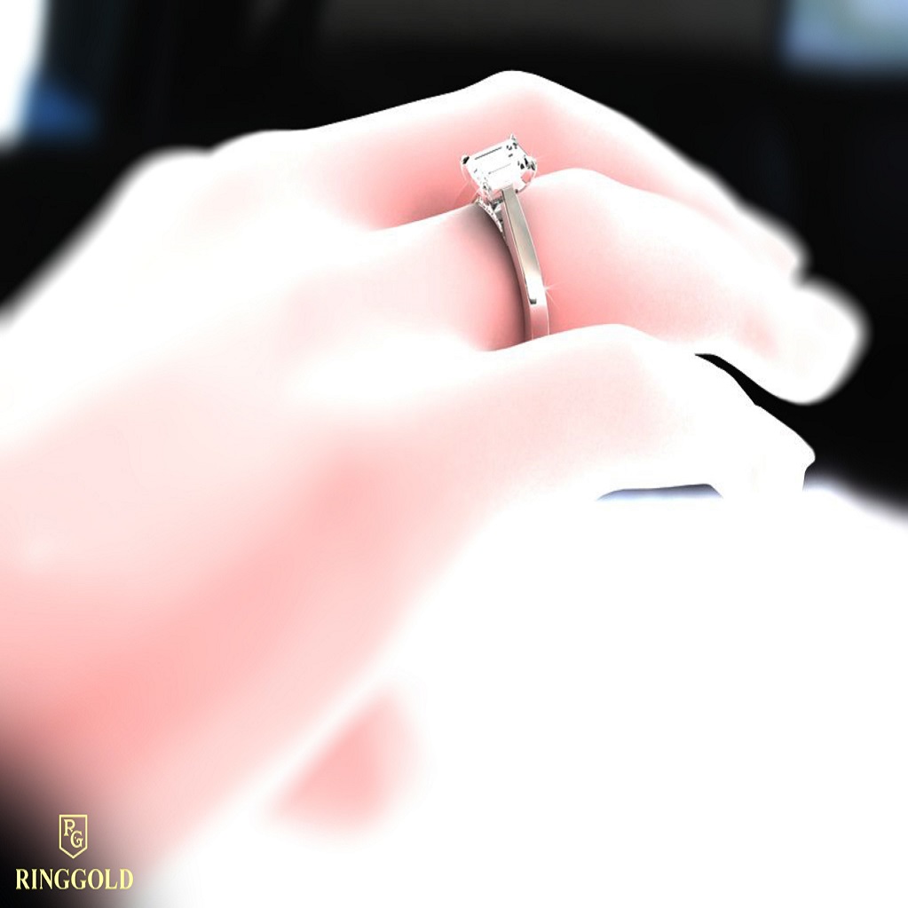 3D-модель кольца с бриллиантом